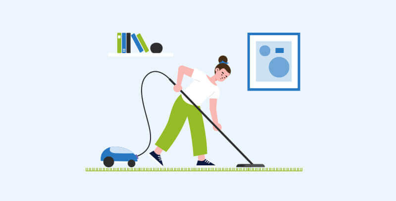 איך לנקות שטיחי שאגי לבד